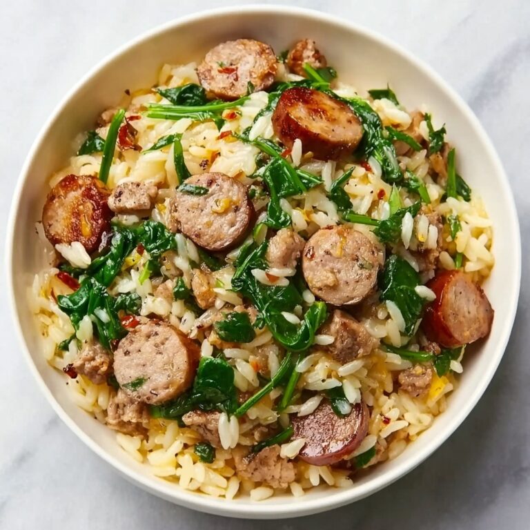 Italian Sausage Orzo Skillet Recipe