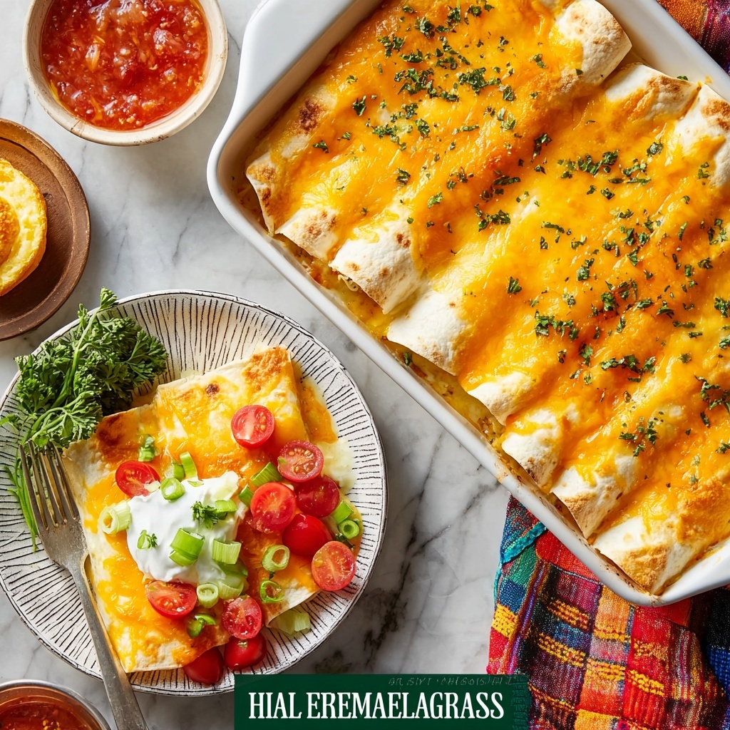 Quichiladas - Ham & Cheese Breakfast Enchiladas Recipe - Recipe Image