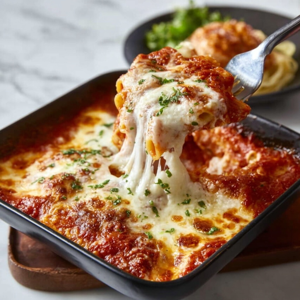 Cheesy Baked Rigatoni Recipe - Recipe Image