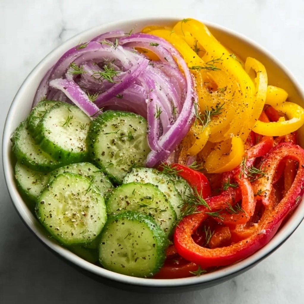 Cucumber Sweet Pepper Salad Recipe - Recipe Image