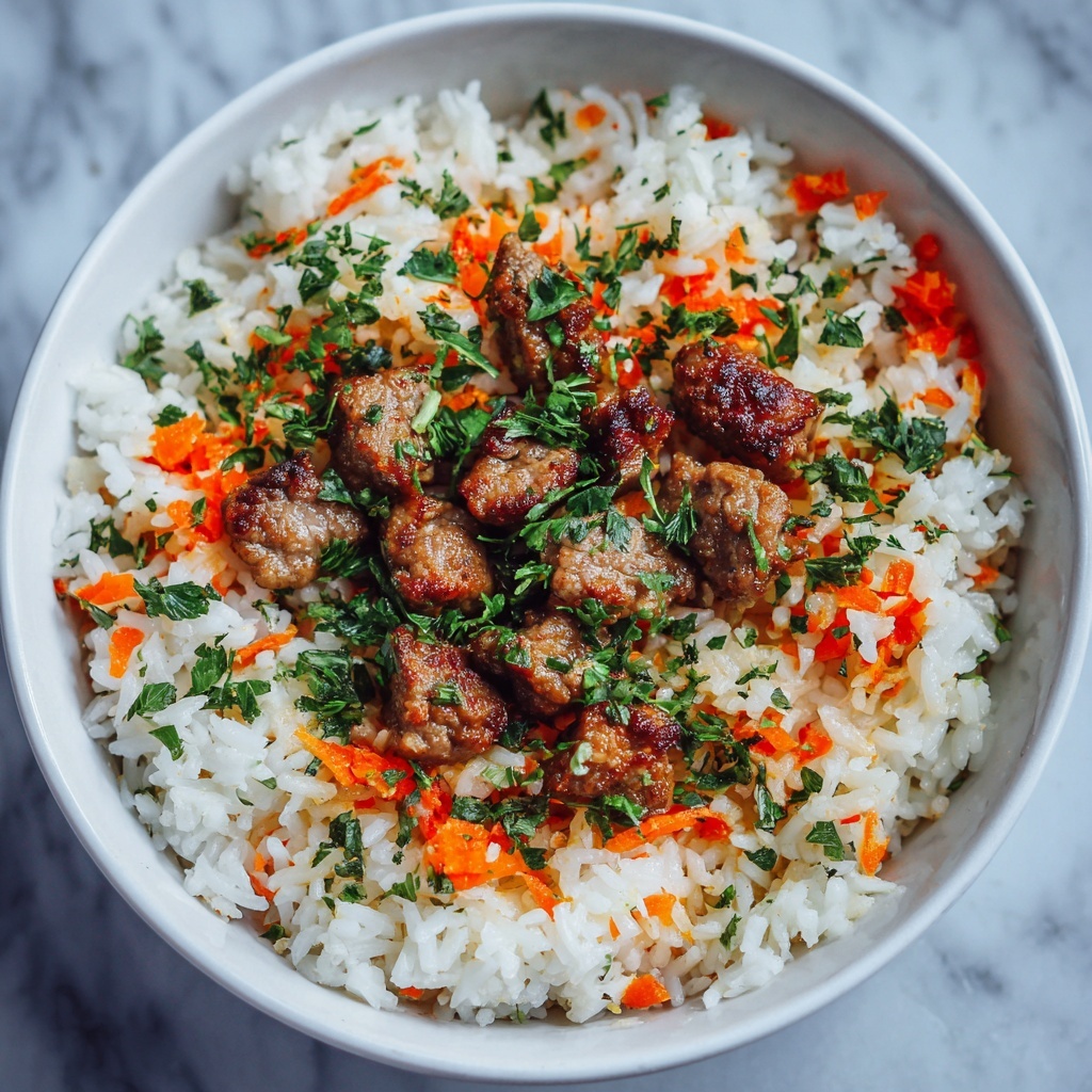 Steak & Queso Rice: A Tex-Mex Fiesta at Home Recipe - Recipe Image