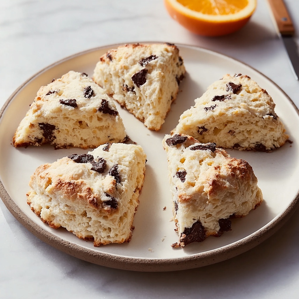 Decadent Chocolate Orange Ricotta Scones Recipe - Recipe Image
