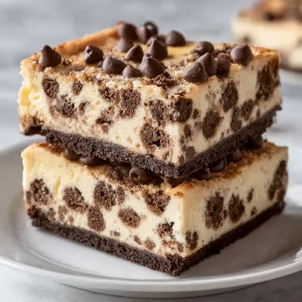 Keto Chocolate Chip Cookie Cheesecake Bars Recipe - Recipe Image