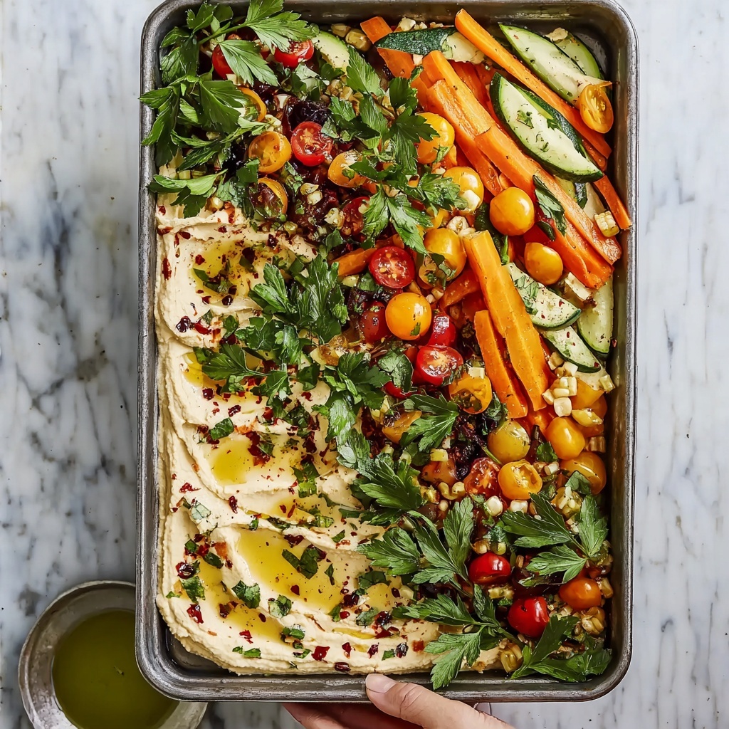 Roasted Vegetable Hummus Platter: A Colorful Feast for All Recipe - Recipe Image