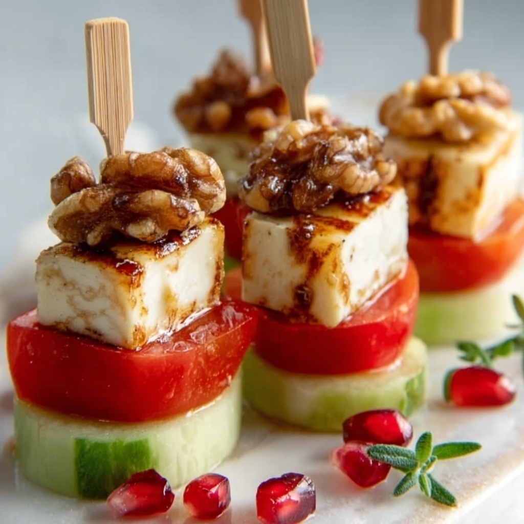 Apple Camembert Skewers with Walnuts and Honey Recipe - Recipe Image