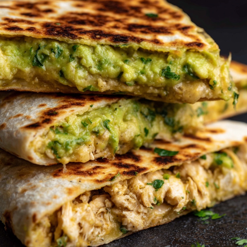 Mini Chicken Avocado Quesadillas Recipe - Recipe Image