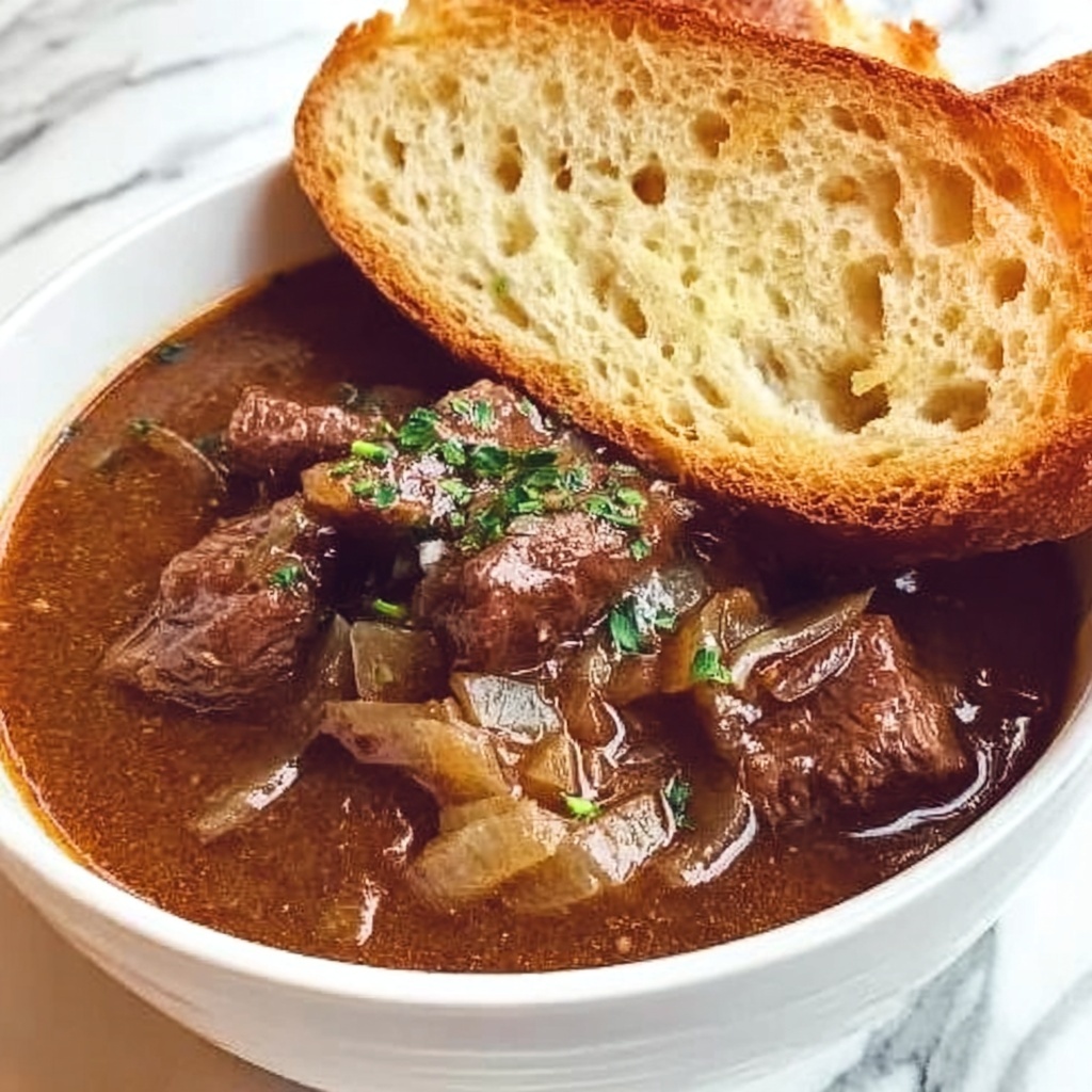 French Onion Beef Short Rib Soup Recipe - Recipe Image