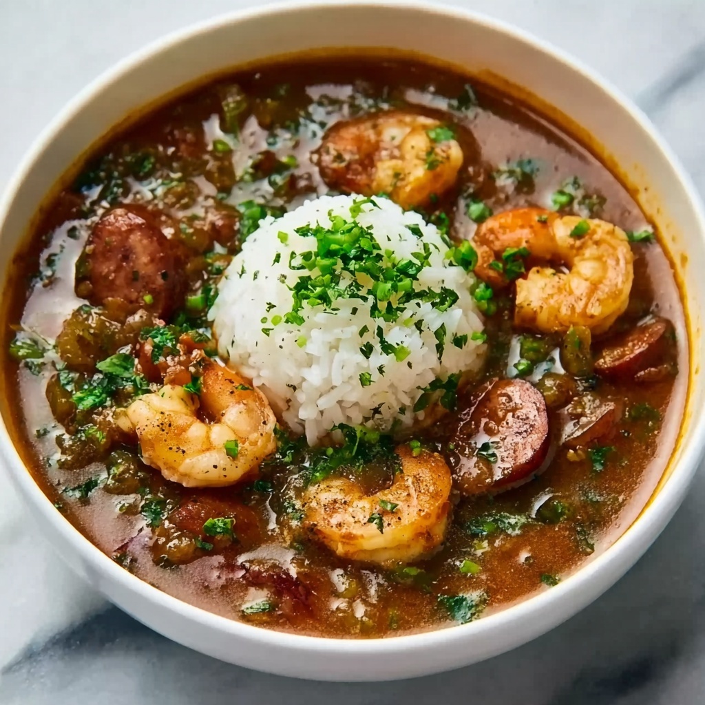 Hearty Cajun Chicken and Sausage Gumbo Recipe - Recipe Image