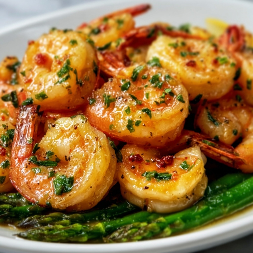 Lemon Garlic Shrimp and Asparagus Recipe - Recipe Image