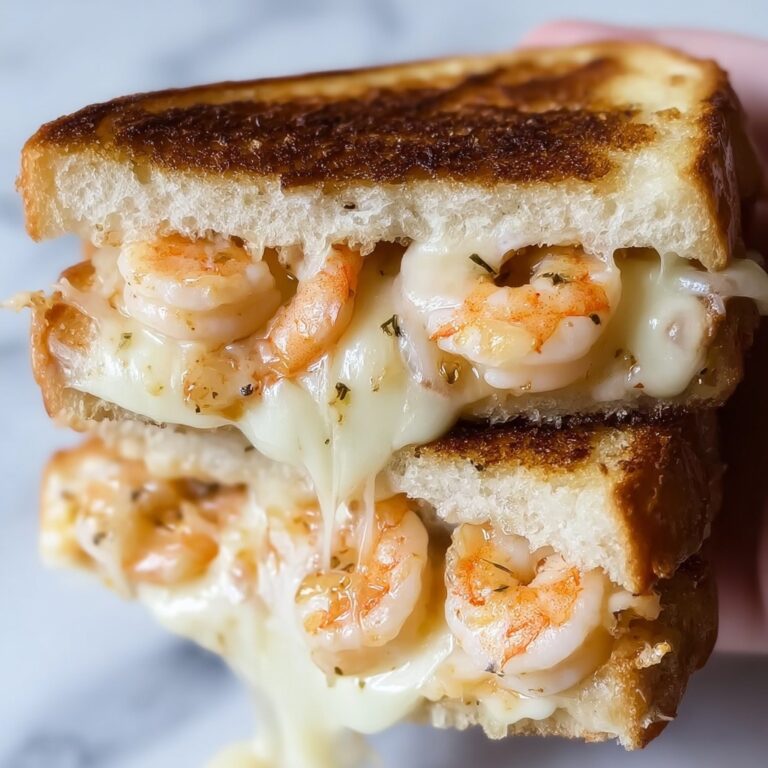 Cheesy Garlic Shrimp Grilled Cheese Recipe