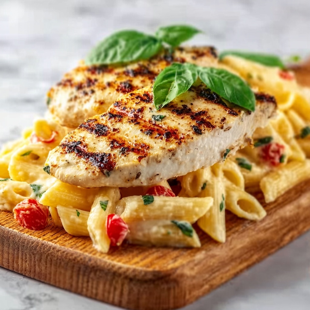 Honey Pepper Chicken Panini Pasta Recipe - Recipe Image