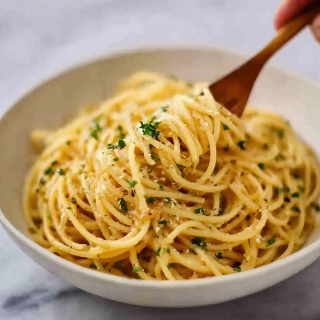 Garlic Noodles with Parmesan and Green Onions Recipe - Recipe Image