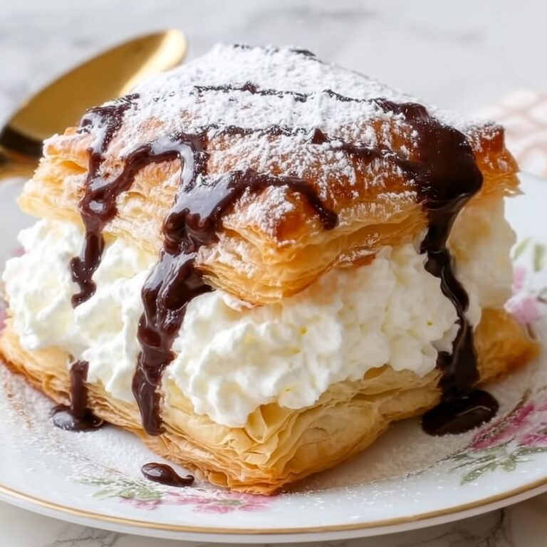 Cream Puff Cake with Vanilla Pudding and Chocolate Topping Recipe