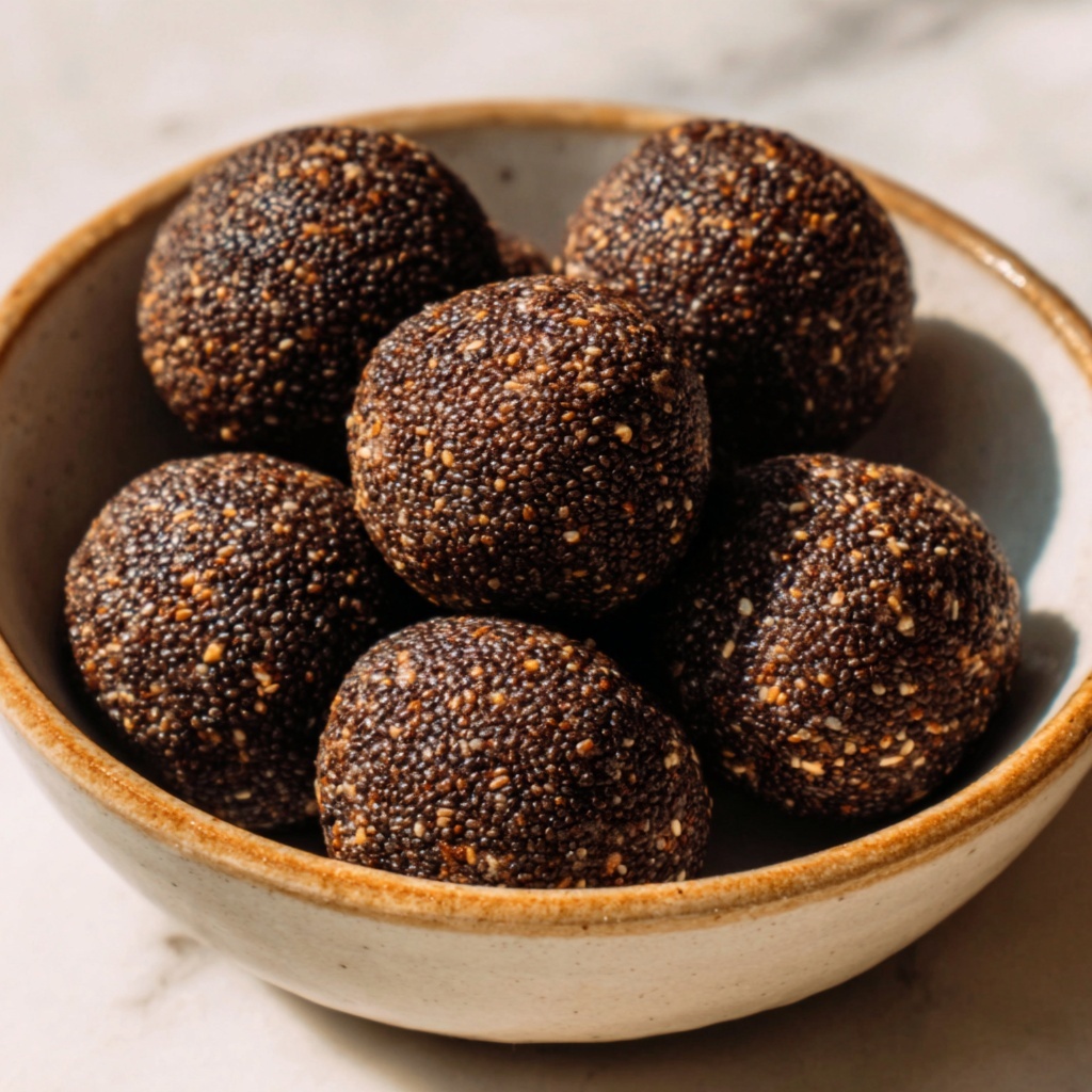 Wholesome Chocolate Bliss Balls Recipe - Recipe Image