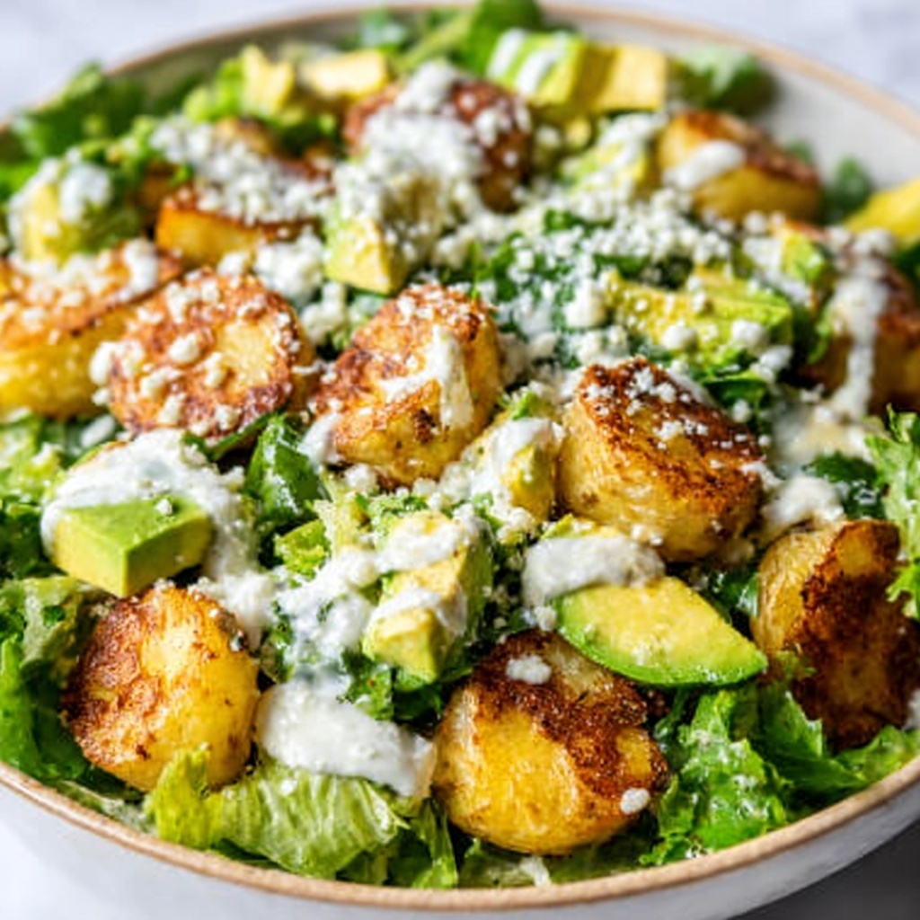 Smashed Potato Spring Salad with Creamy Lemon Dressing Recipe - Recipe Image