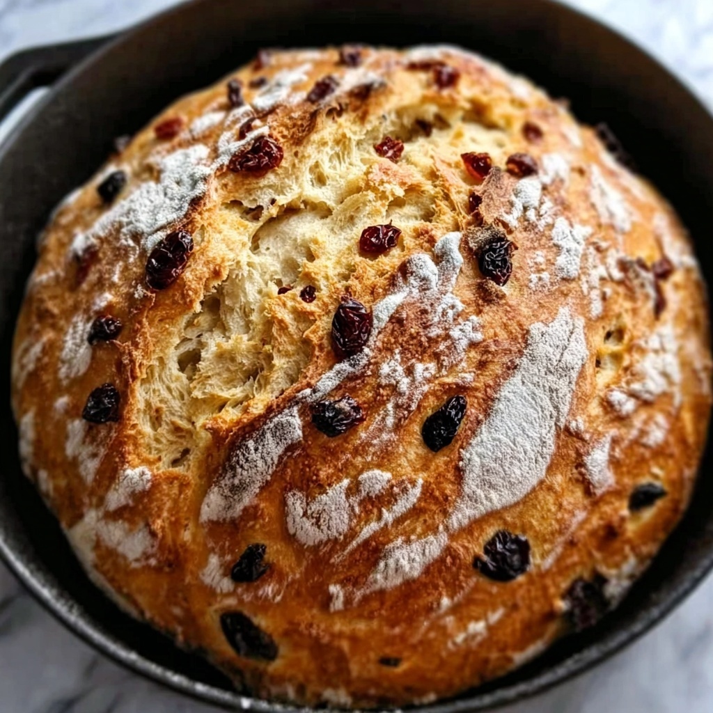 No Knead Cinnamon Raisin Bread Recipe - Recipe Image
