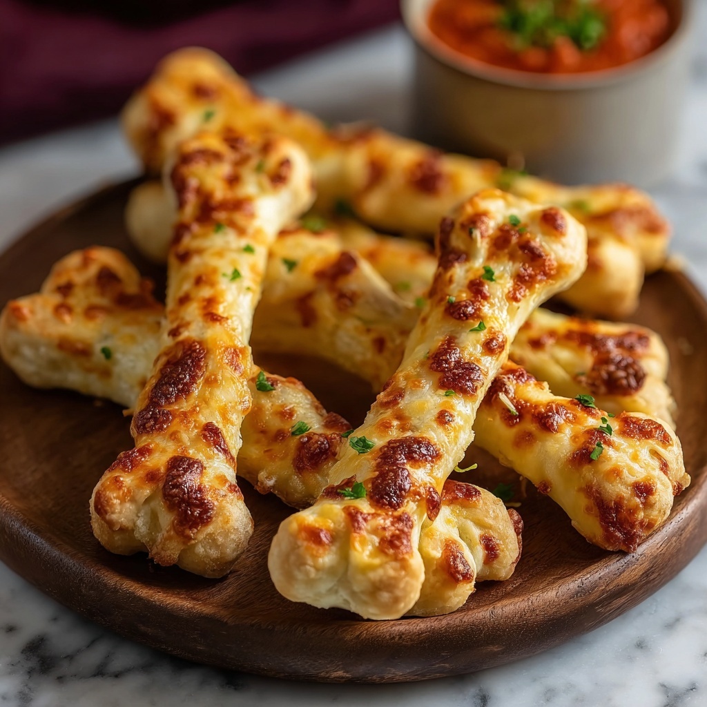 Cheesy Halloween Breadstick Bones Recipe - Recipe Image