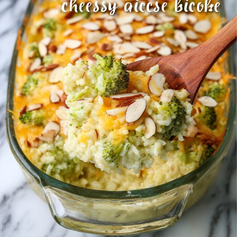 Cheesy Broccoli Rice Bake Recipe