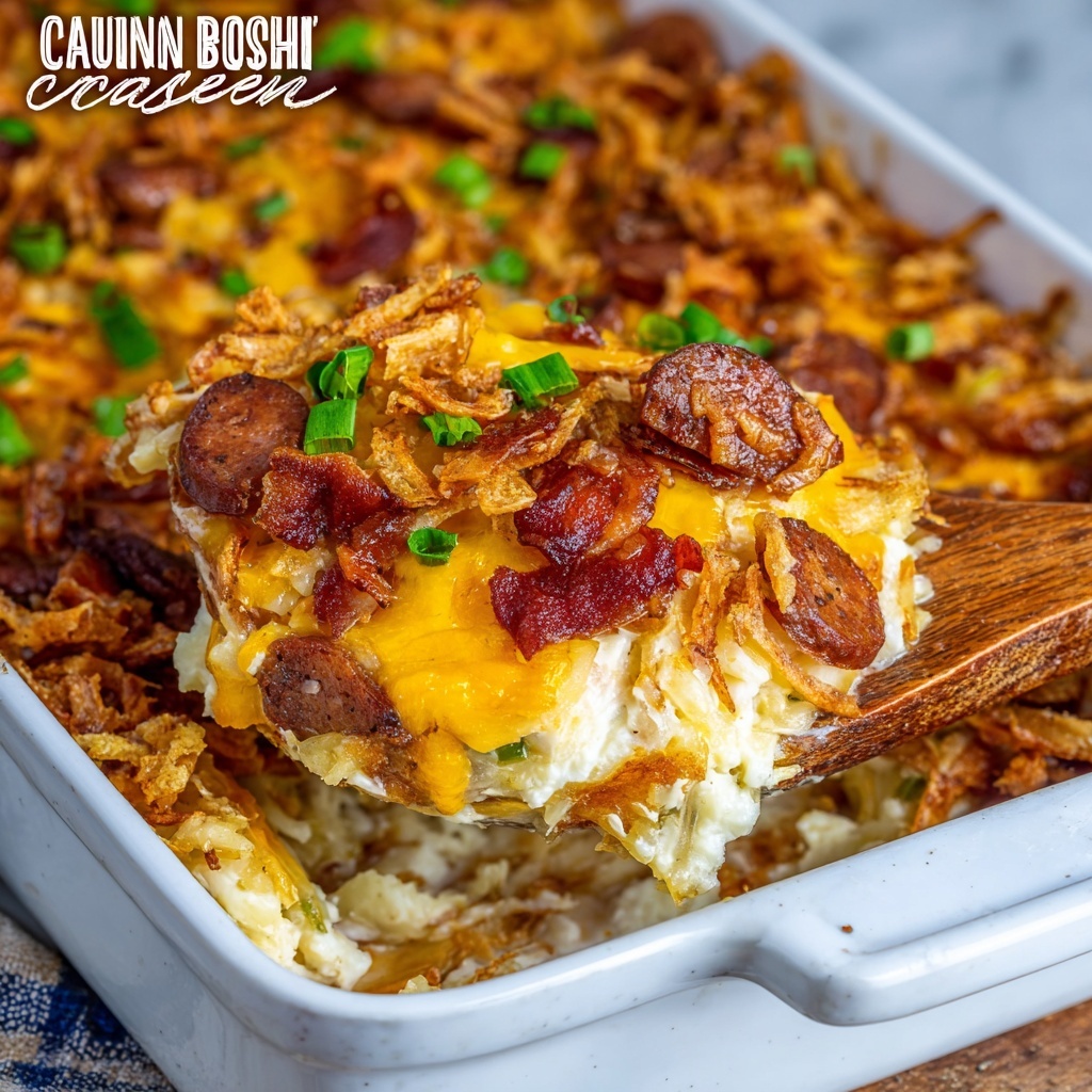 Cajun Hash Brown Casserole Recipe - Recipe Image