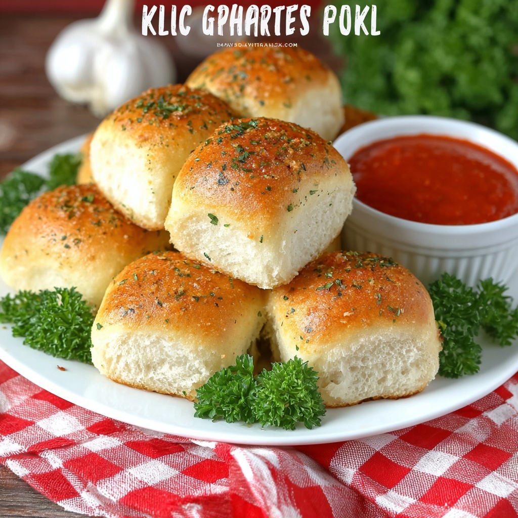 Keto Garlic Rolls Recipe - Recipe Image