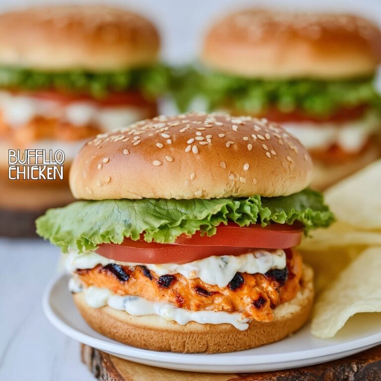 Buffalo Chicken Burgers Recipe