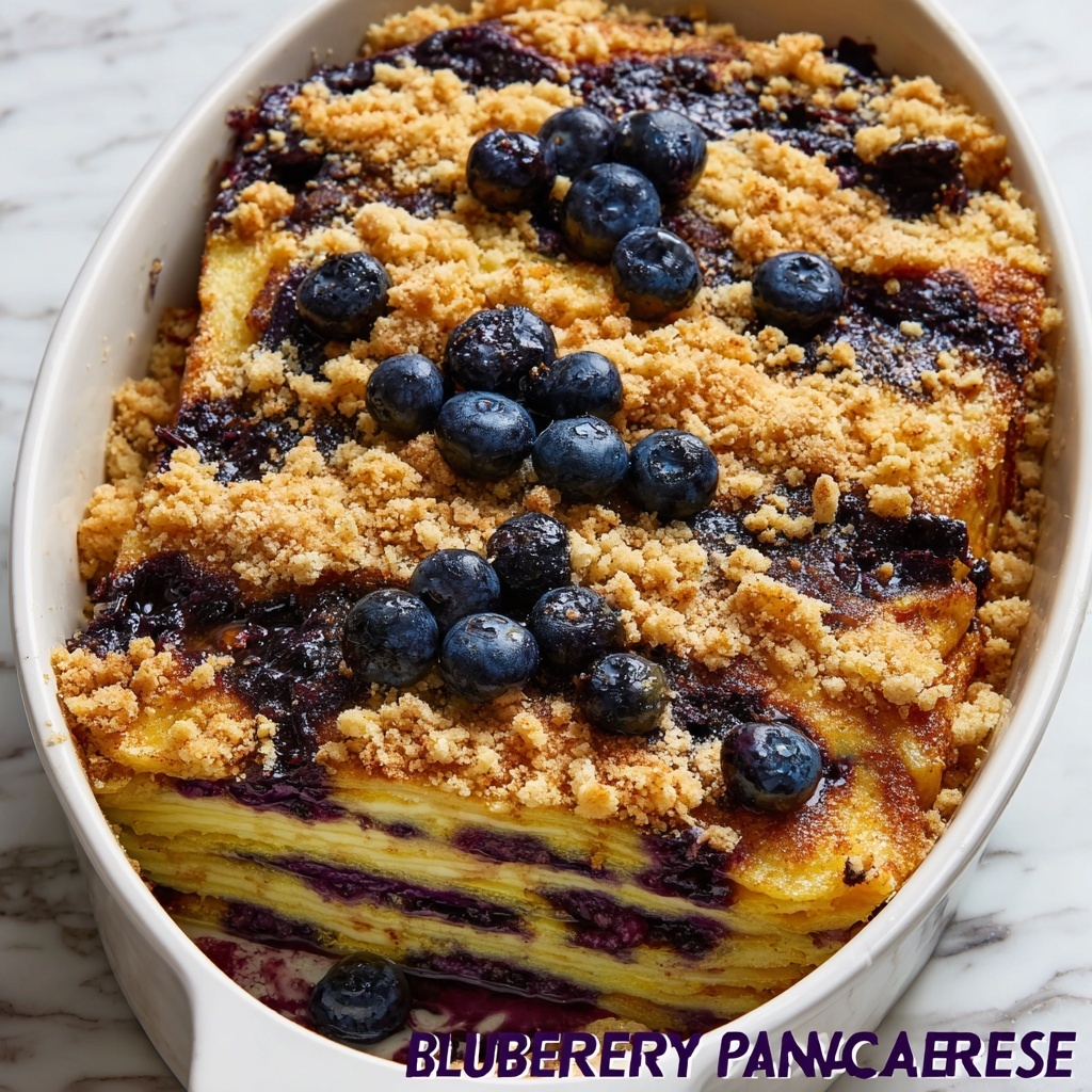 Blueberry Pancake Casserole Recipe - Recipe Image