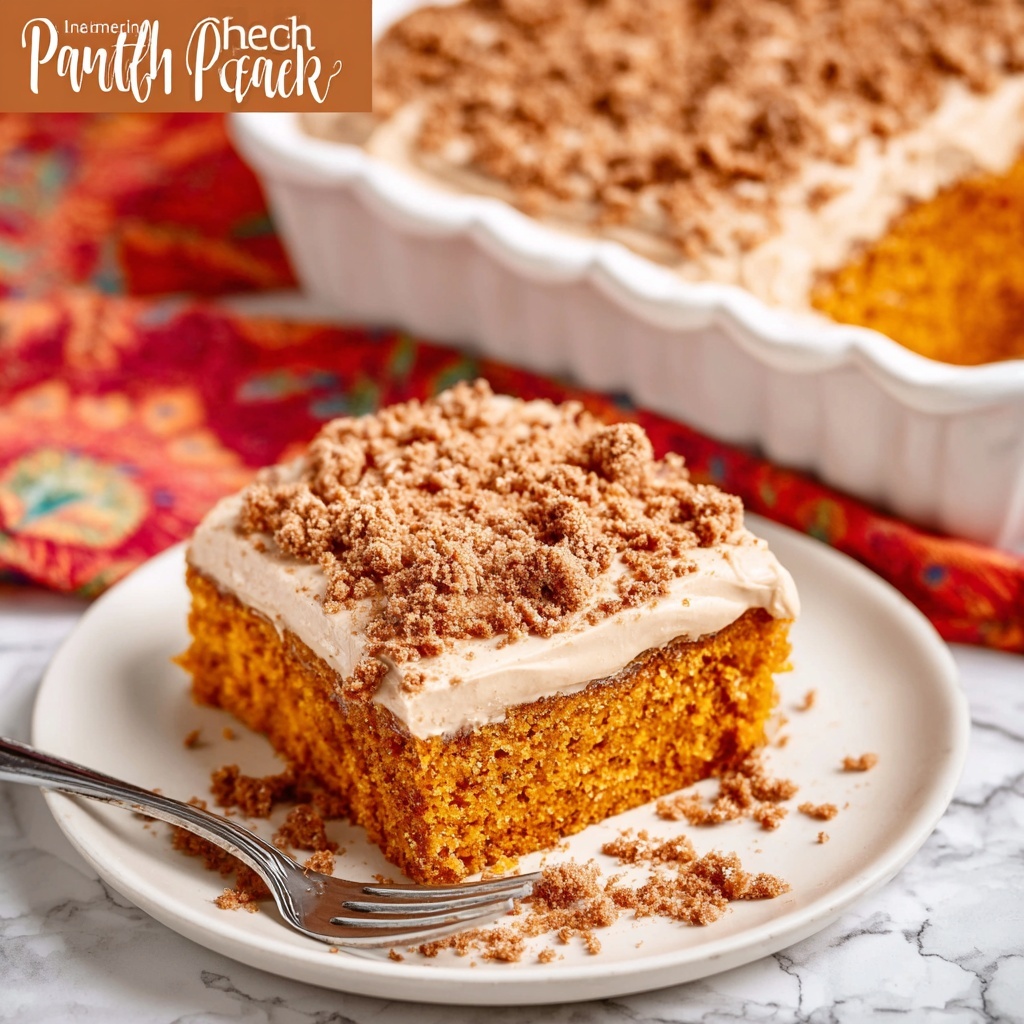 Pumpkin Spice Cake with Toffee Bits and Cream Cheese Frosting Recipe - Recipe Image
