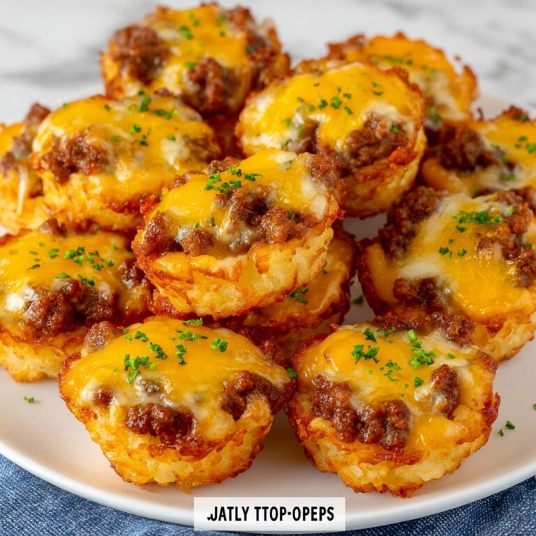 Sloppy Joe Tater Tot Cups Recipe