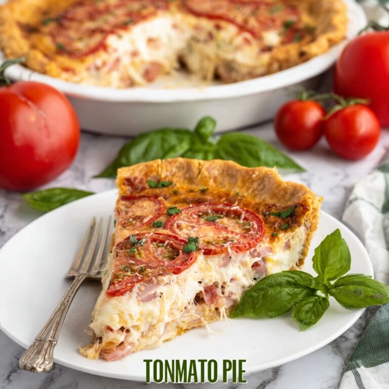 Tomato Pie with Ham Recipe