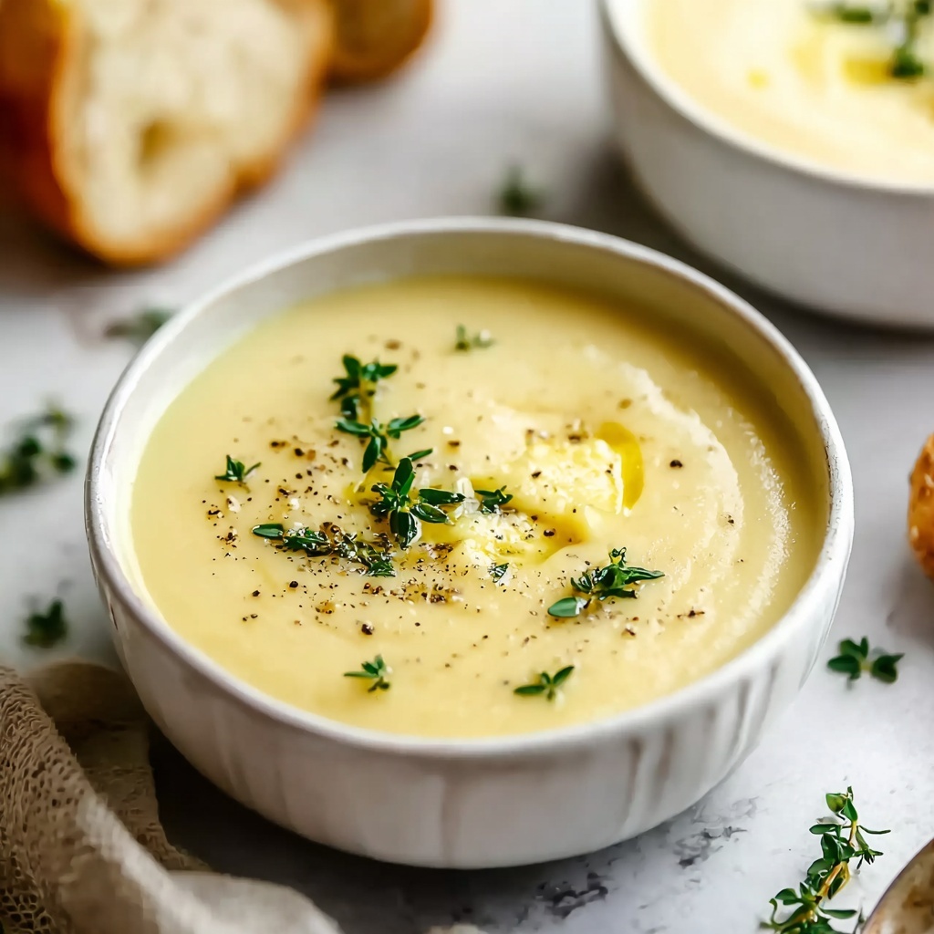Creamy Potato and Leek Soup Recipe - Recipe Image