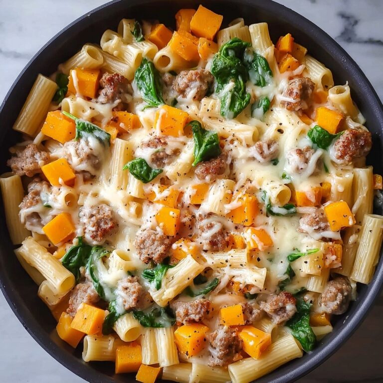 Creamy Butternut Squash Pasta with Sausage Recipe