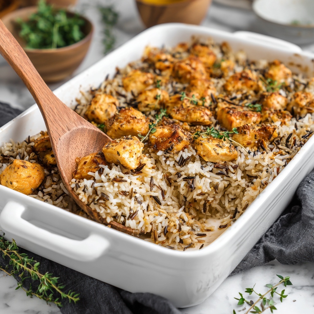 Creamy Chicken Wild Rice Casserole Recipe - Recipe Image