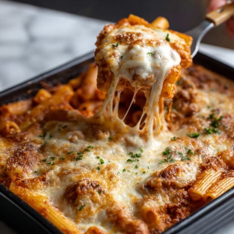 Cheesy Baked Rigatoni Recipe
