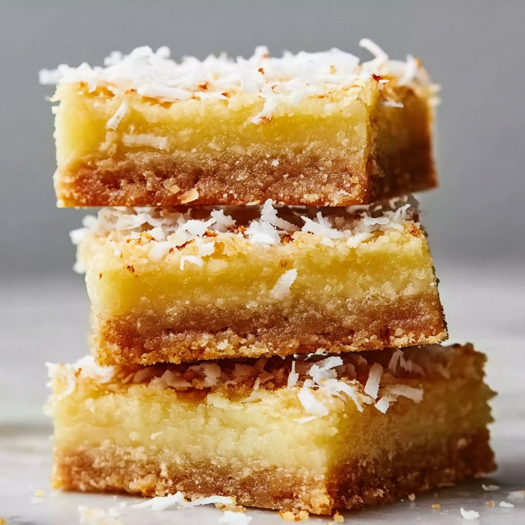Buttery Coconut Bars That Melt in Your Mouth Recipe - Recipe Image
