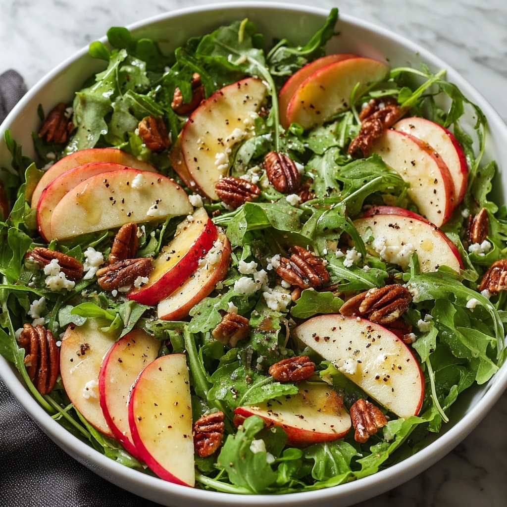 Apple Arugula Salad with Honey Balsamic Dressing Recipe - Recipe Image