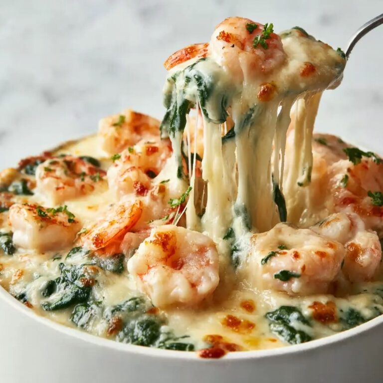 Cheesy Rich and Creamy Shrimp and Crab Spinach Dip Recipe