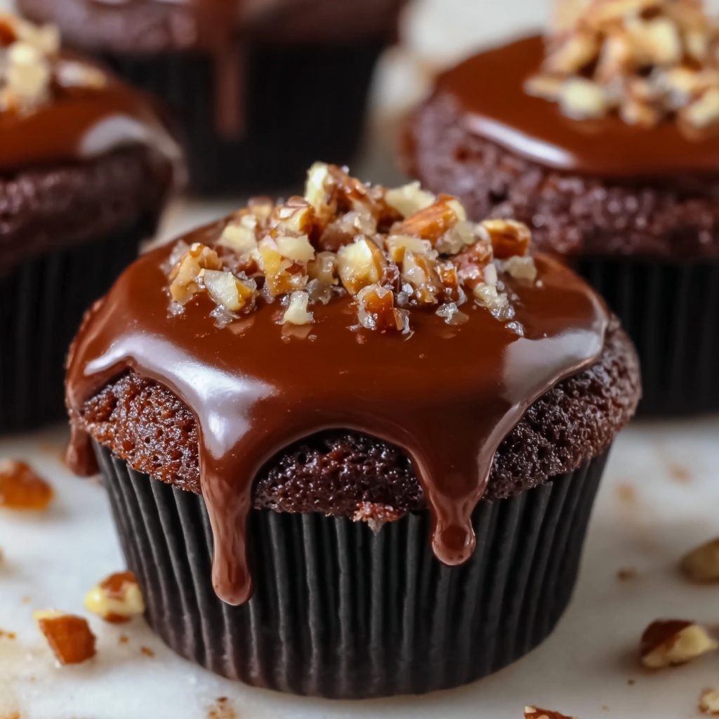 Sticky Toffee Cupcakes with Chocolate Topping Recipe - Recipe Image