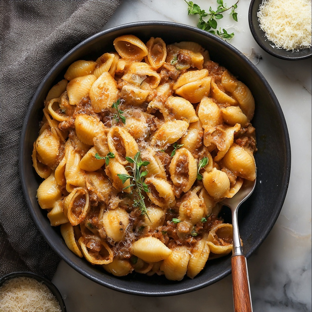 One Pot French Onion Pasta: An Incredible Ultimate Recipe - Recipe Image