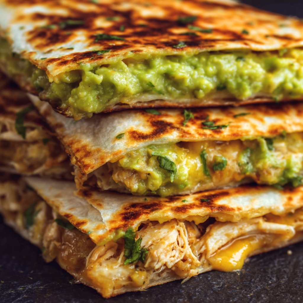 Mini Chicken Avocado Quesadillas Recipe - Recipe Image
