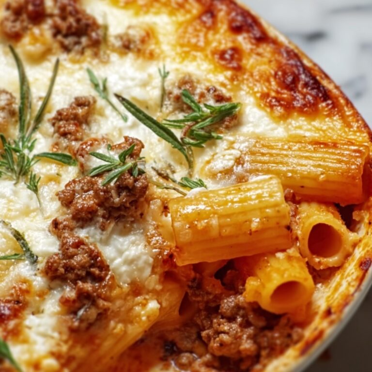 Baked Ziti with Ground Beef and Ricotta Recipe