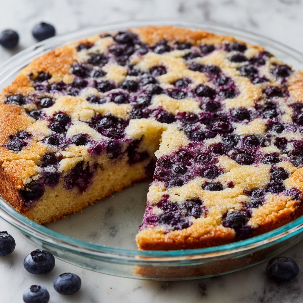 Crustless Blueberry Pie Recipe - Recipe Image