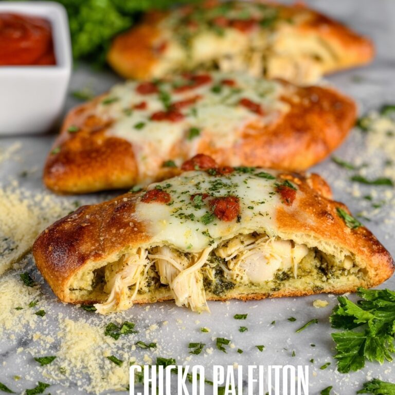 Chicken Pesto Calzone Braid Recipe