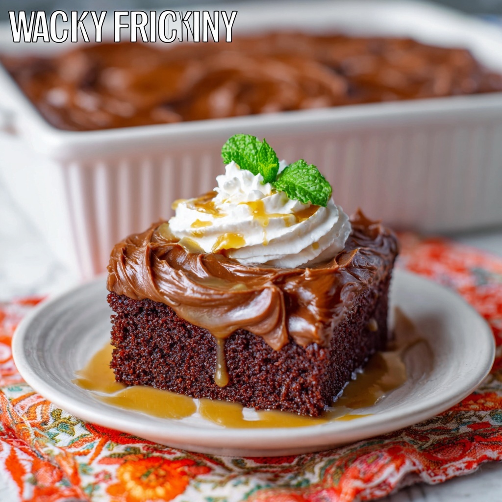 Wacky Chocolate Cake with Chocolate Chip Frosting Recipe - Recipe Image