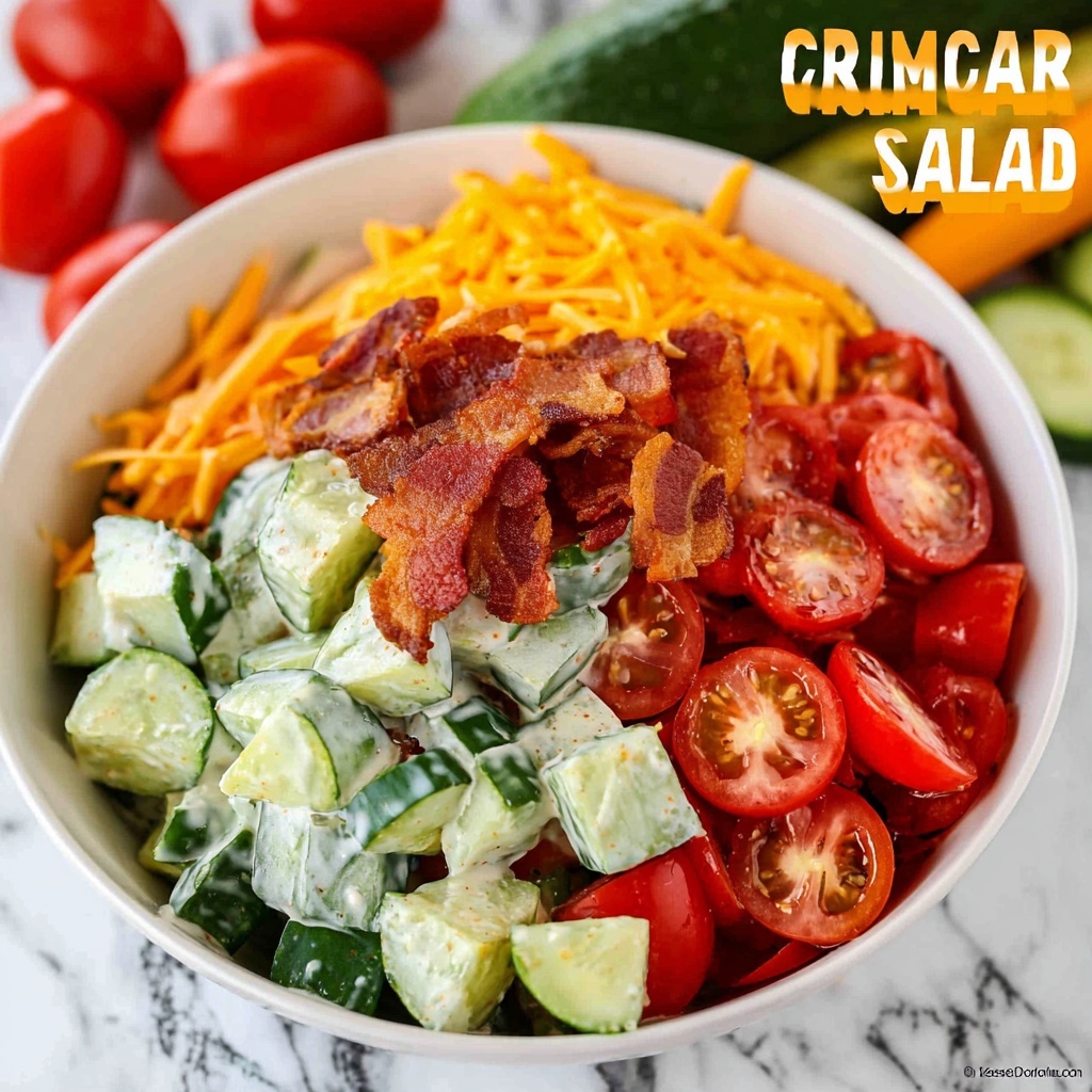 Cucumber Tomato Salad Recipe - Recipe Image