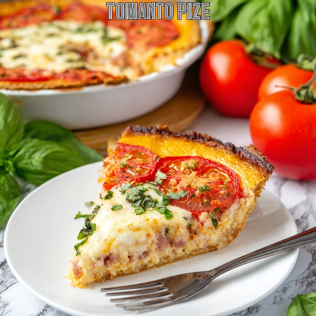 Tomato Pie with Ham Recipe - Recipe Image