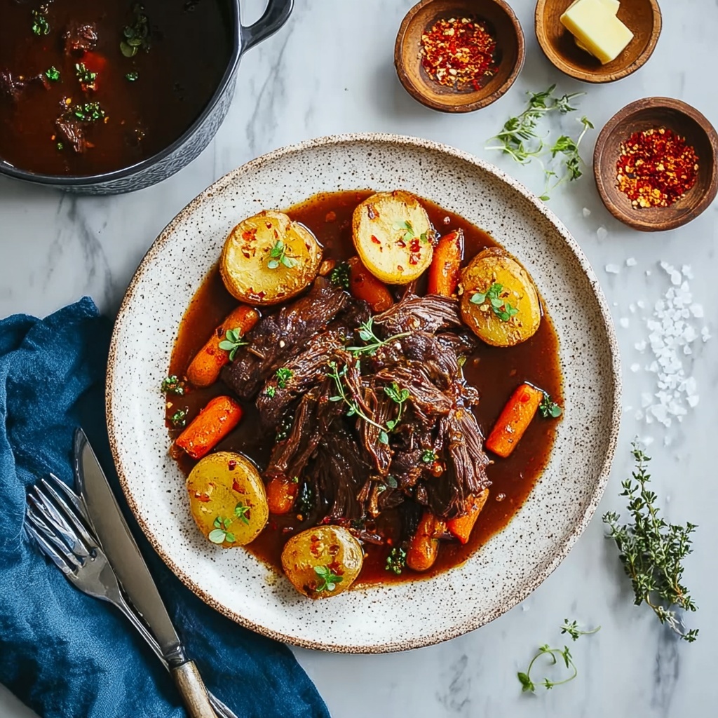 Slow Cooker Pot Roast with Vegetables Recipe - Recipe Image