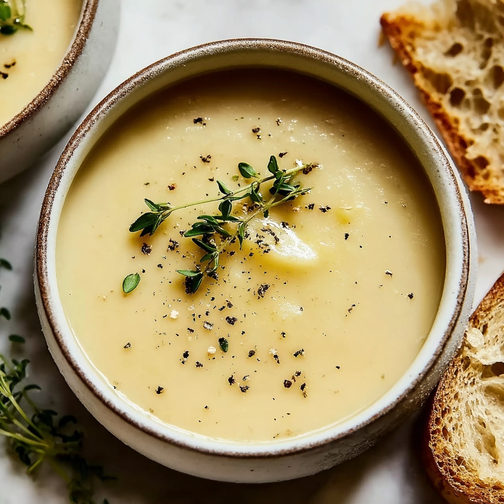 Creamy Potato and Leek Soup Recipe - Recipe Image