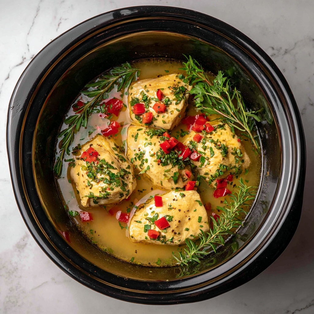 Slow Cooker Tuscan Chicken Thighs Recipe - Recipe Image