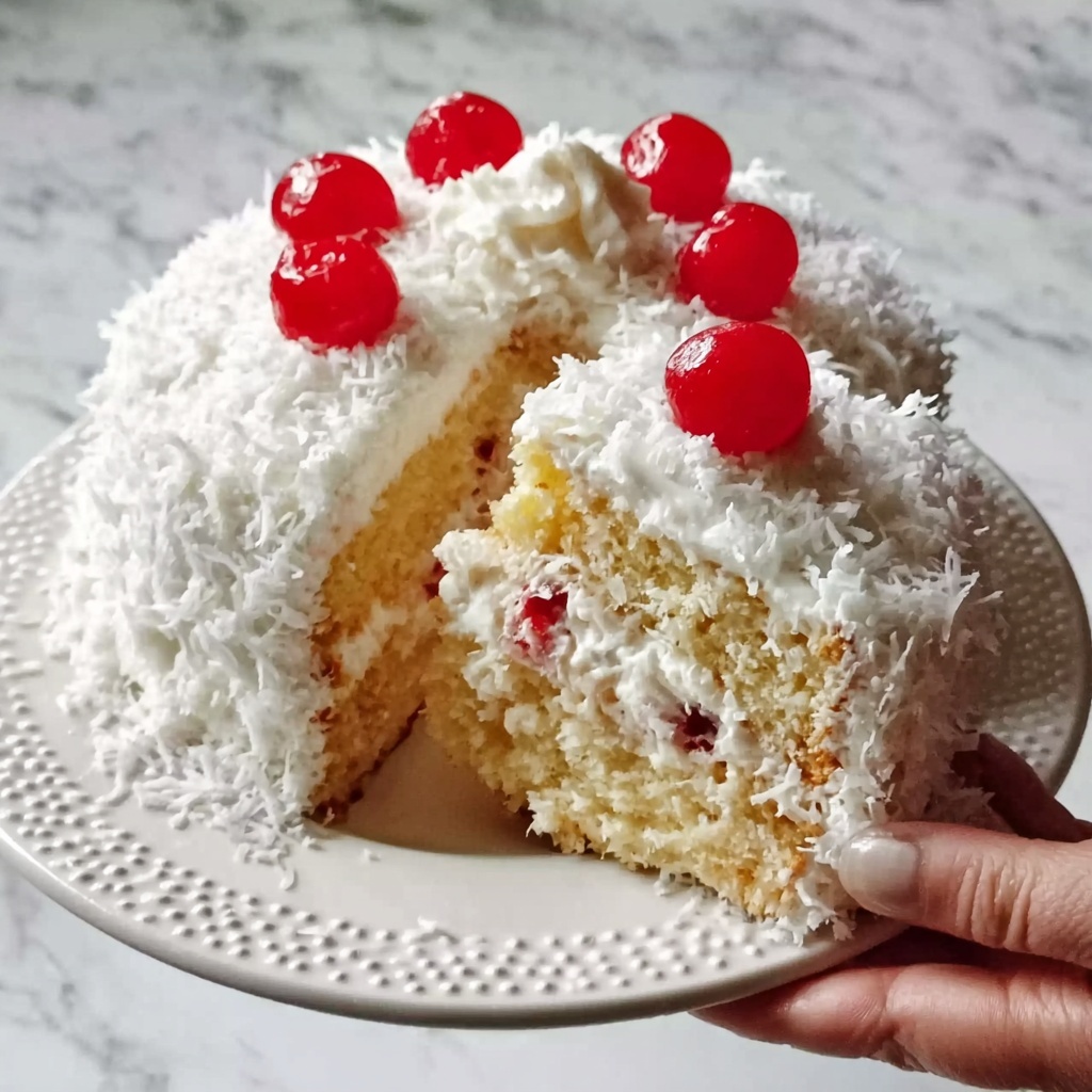 Old-Fashioned Snowball Cake Recipe - Recipe Image
