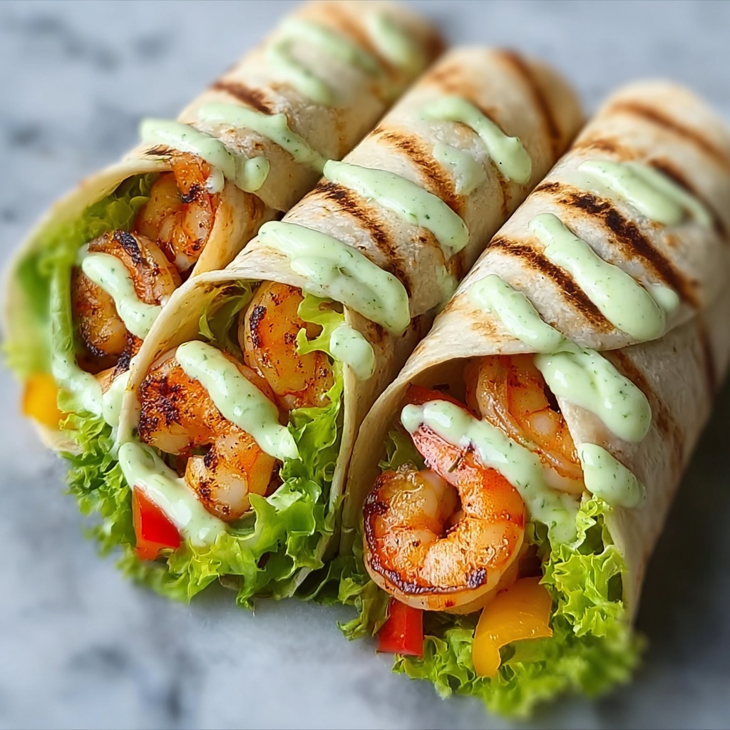 Caesar Shrimp Wraps Recipe - Recipe Image